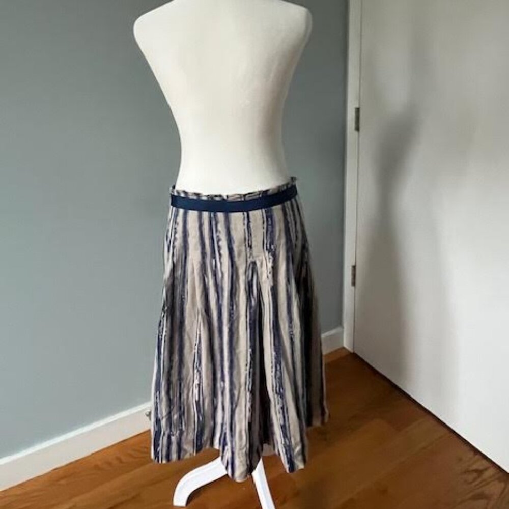 Banana Republic Blue Striped Skirt